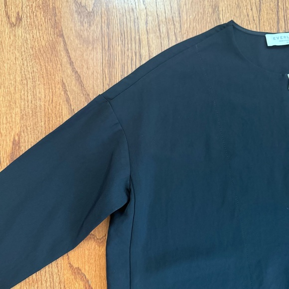 Everlane Japanese Goweave Shift Dress in Black Size 6 - Picture 4 of 14